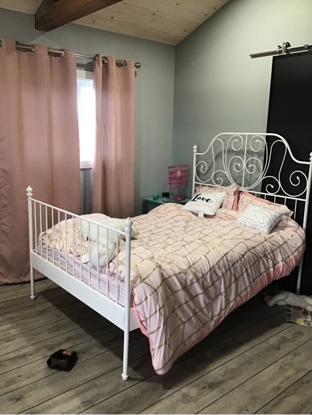 7 Blush Pink Grommet Curtain Panels - Home Accents